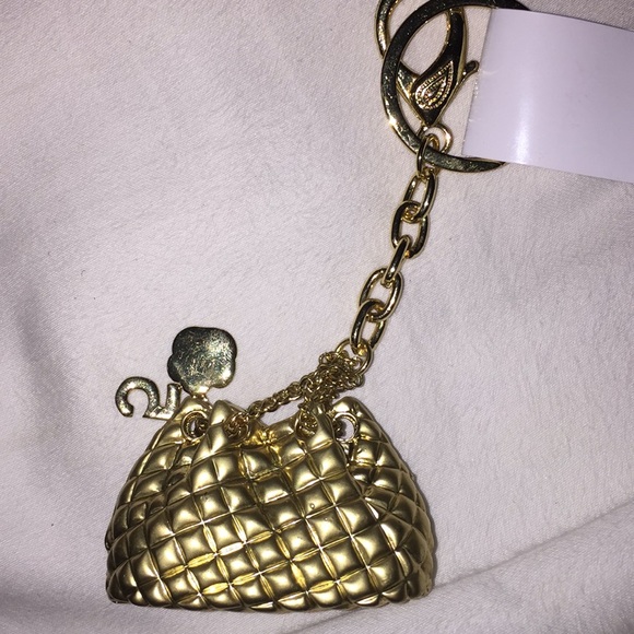Beautiful crystal & gold purse keychain - Picture 3 of 3